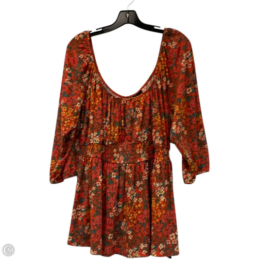 Top Short Sleeve By Torrid In Floral Print, Size: 2x