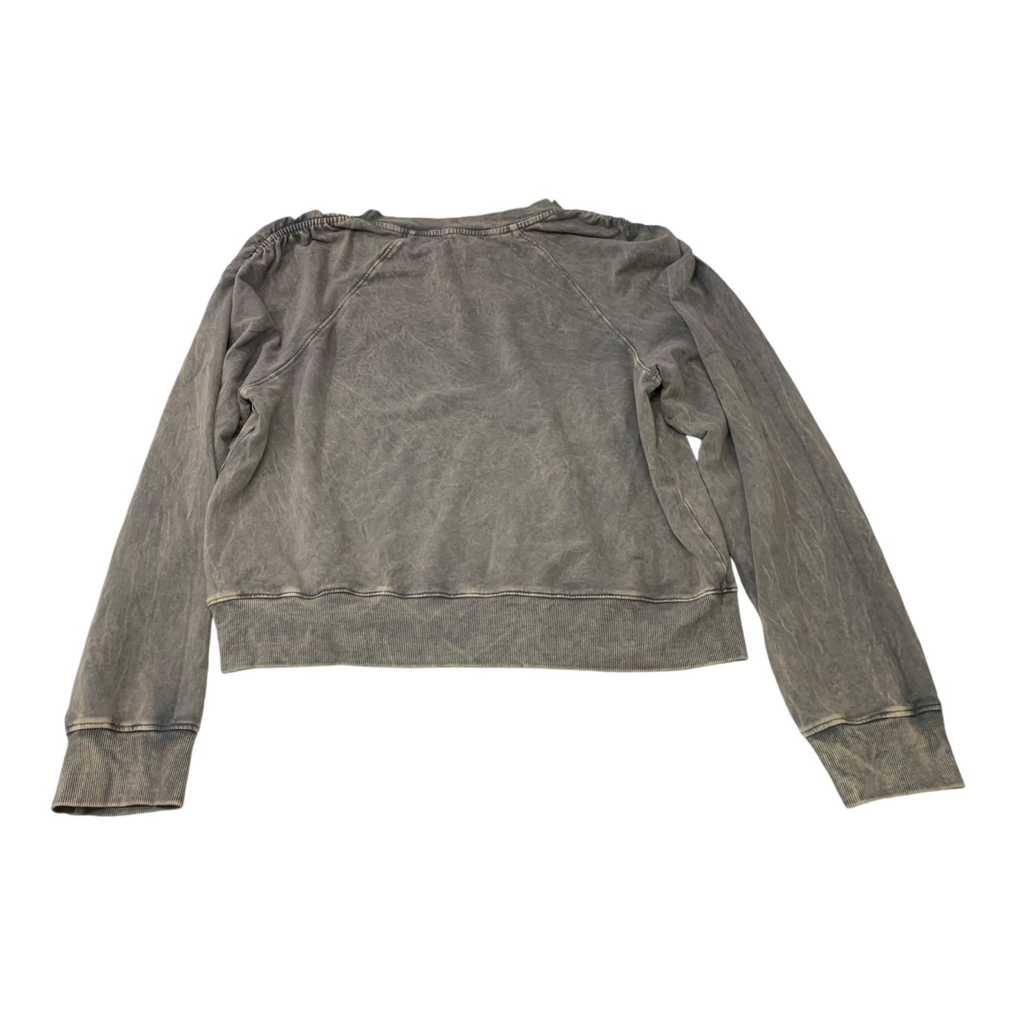 Sweatshirt Crewneck By T.la In Grey, Size: L