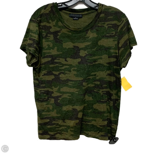 Top Short Sleeve By Sanctuary In Camouflage Print, Size: M
