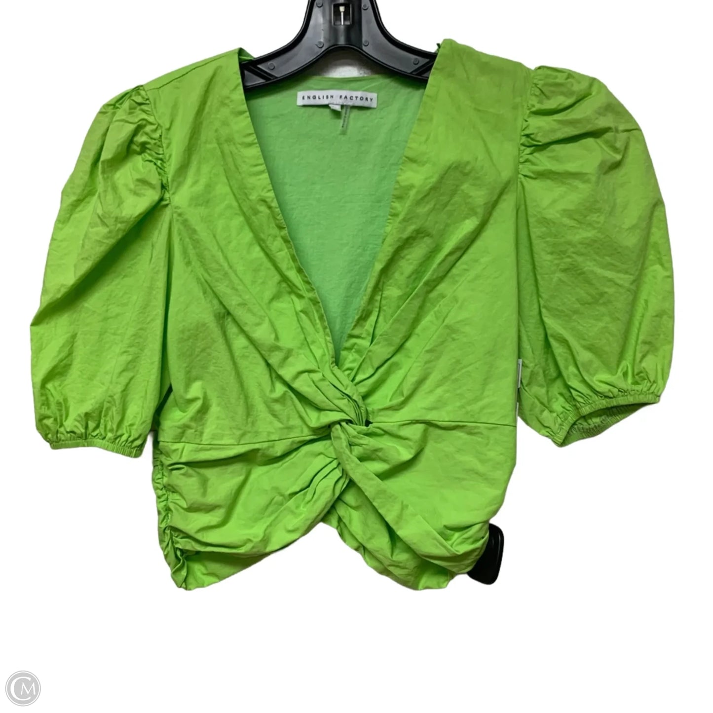 Top Short Sleeve By English Factory In Green, Size: Xs