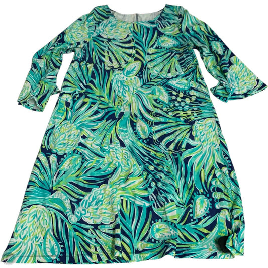 Dress Designer By Lilly Pulitzer In Blue & Green, Size: M