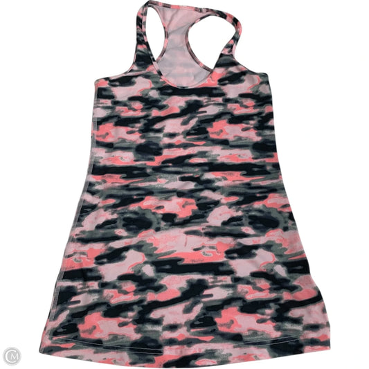 Athletic Tank Top By Lululemon In Black & Pink, Size: S