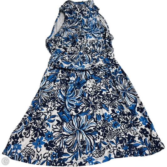 Romper Designer By Lilly Pulitzer In Blue & White, Size: Xs
