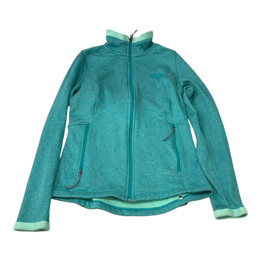 Athletic Jacket By The North Face In Teal, Size: M