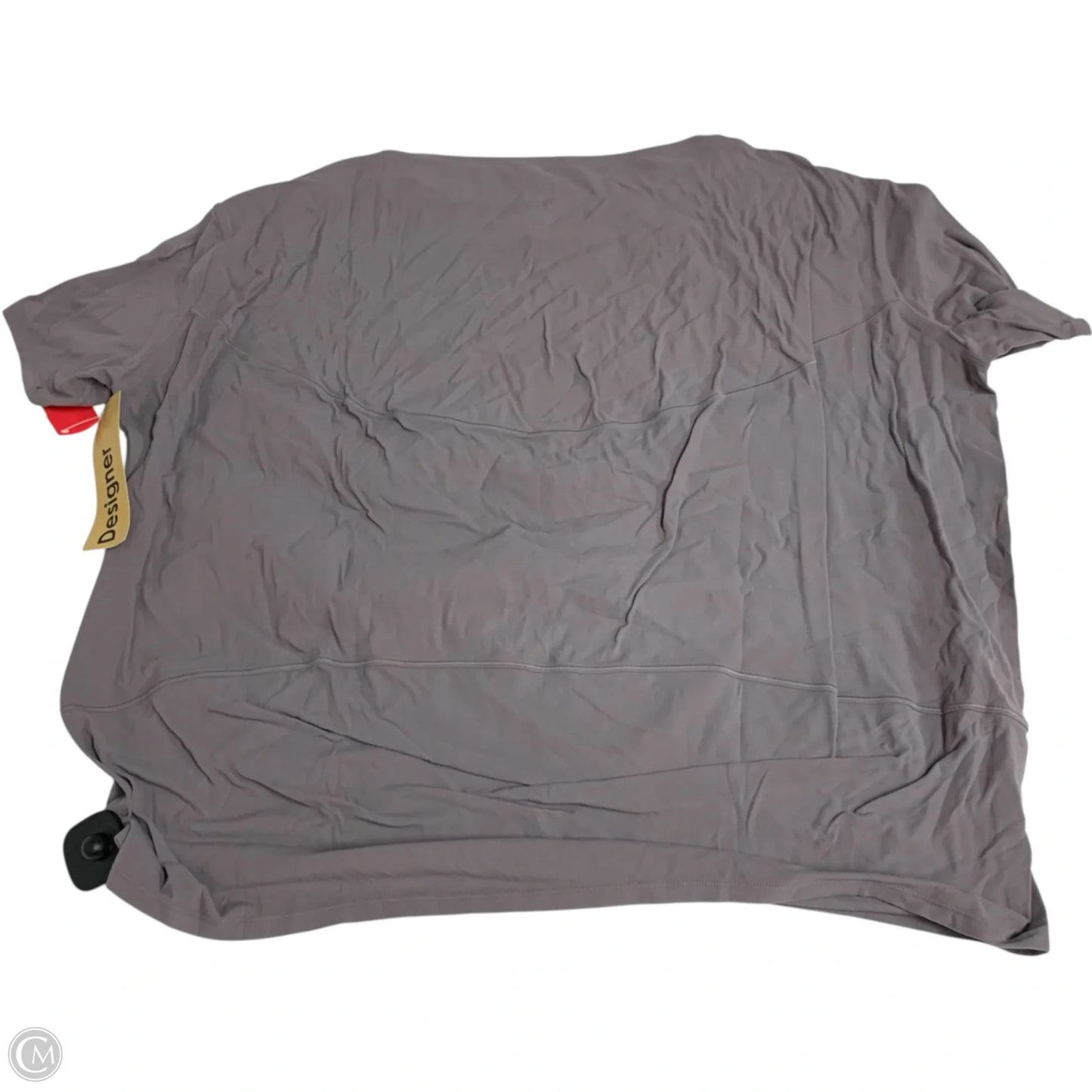 Athletic Top Short Sleeve By Lululemon In Grey, Size: Xl