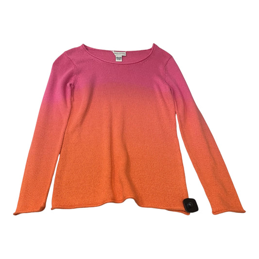 Sweater By Doncaster In Orange & Pink, Size: S