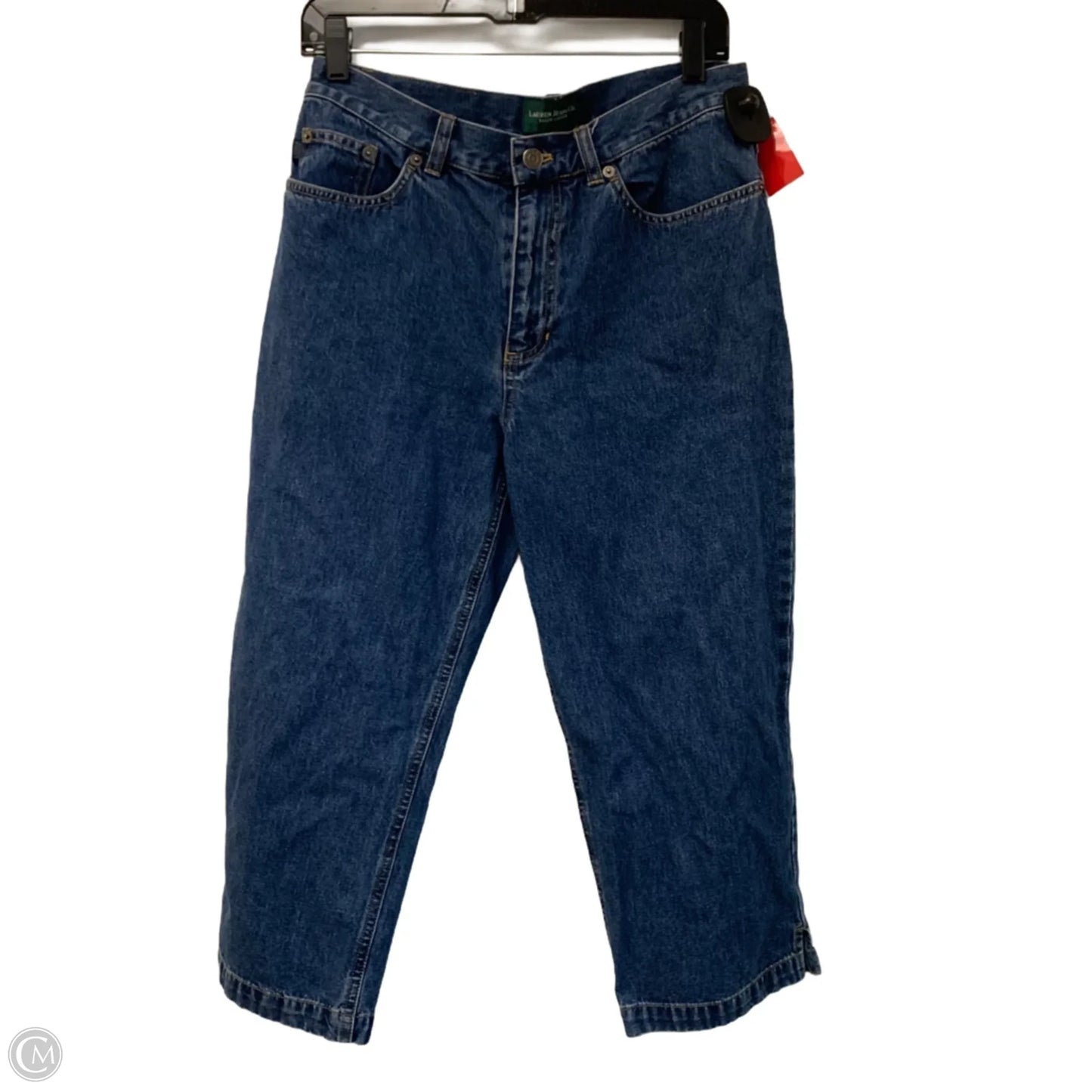 Jeans Cropped By Lauren Jeans Co In Blue Denim, Size: 8
