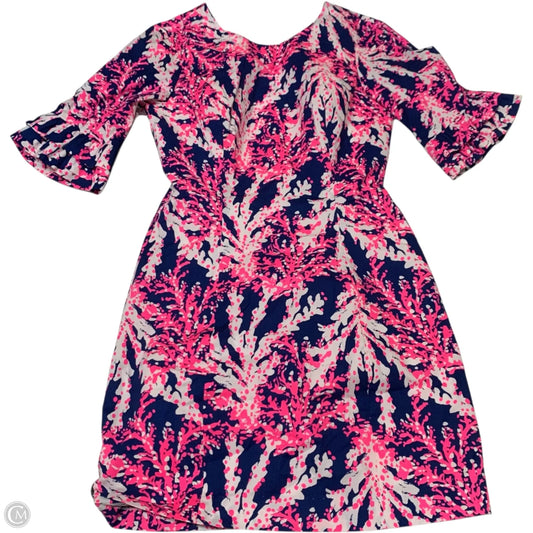 Dress Designer By Lilly Pulitzer In Blue & Pink, Size: Xs