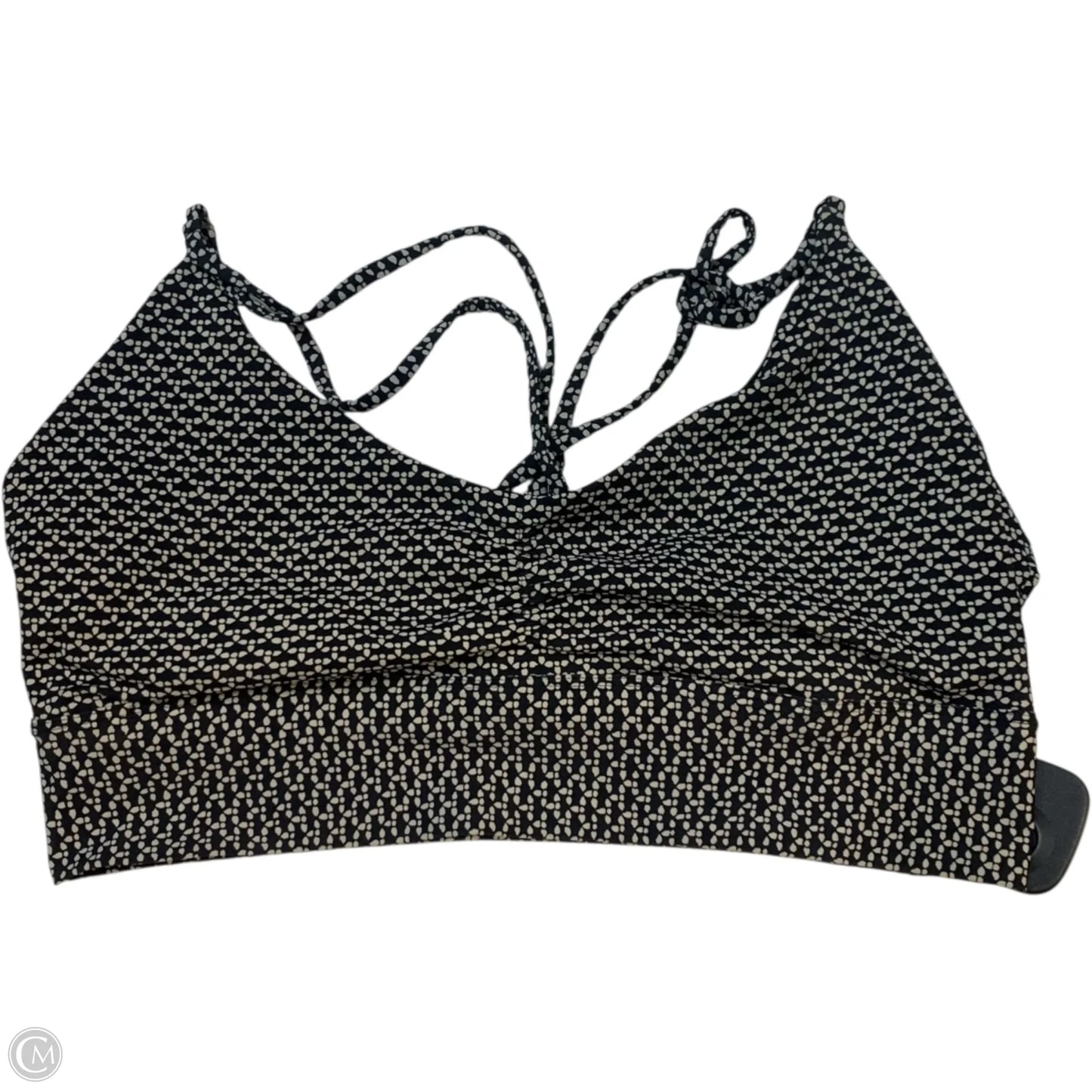 Athletic Bra By Lululemon In Black & White, Size: S