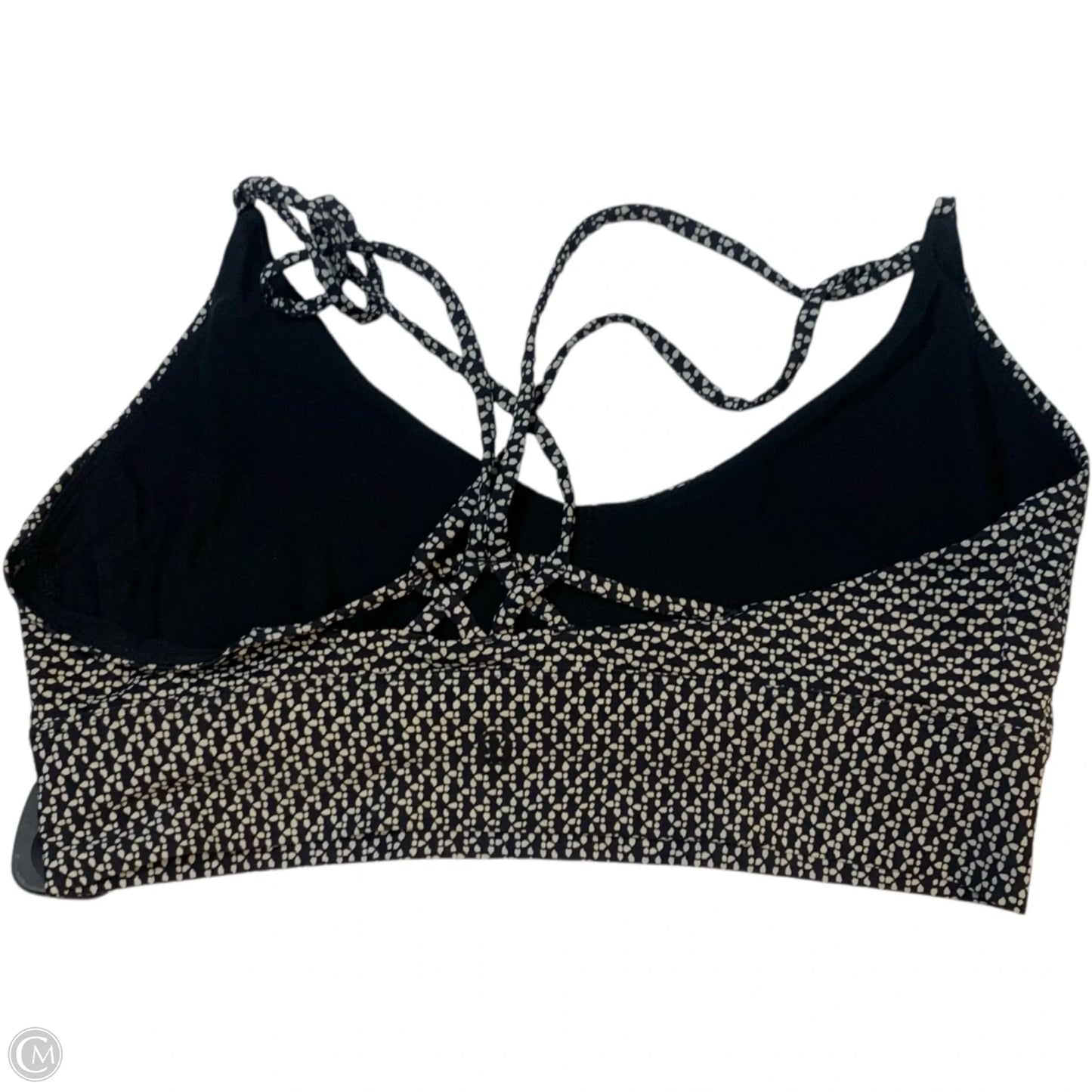 Athletic Bra By Lululemon In Black & White, Size: S