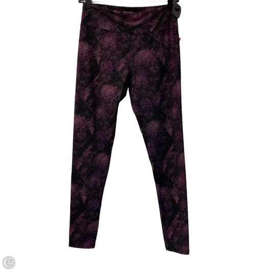 Athletic Leggings By Marika In Black & Purple, Size: M