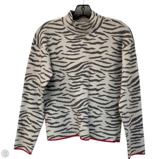 Sweater By Anthropologie In Zebra Print, Size: Xs