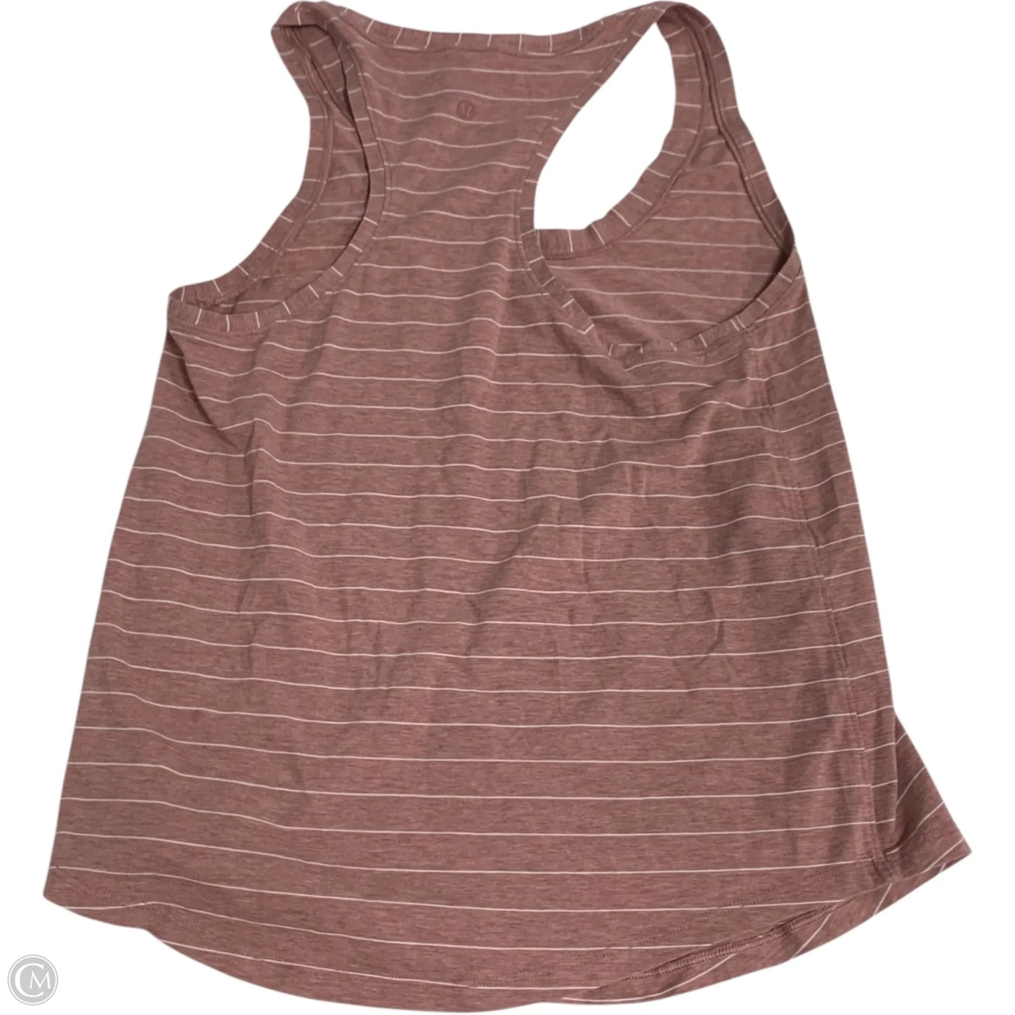 Athletic Tank Top By Lululemon In Striped Pattern, Size: Xs
