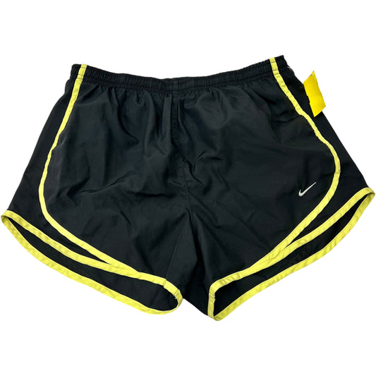 Athletic Shorts By Nike Apparel In Black & Yellow, Size: M