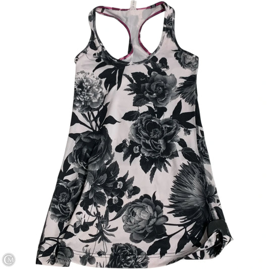 Athletic Tank Top By Lululemon In Black & White, Size: S