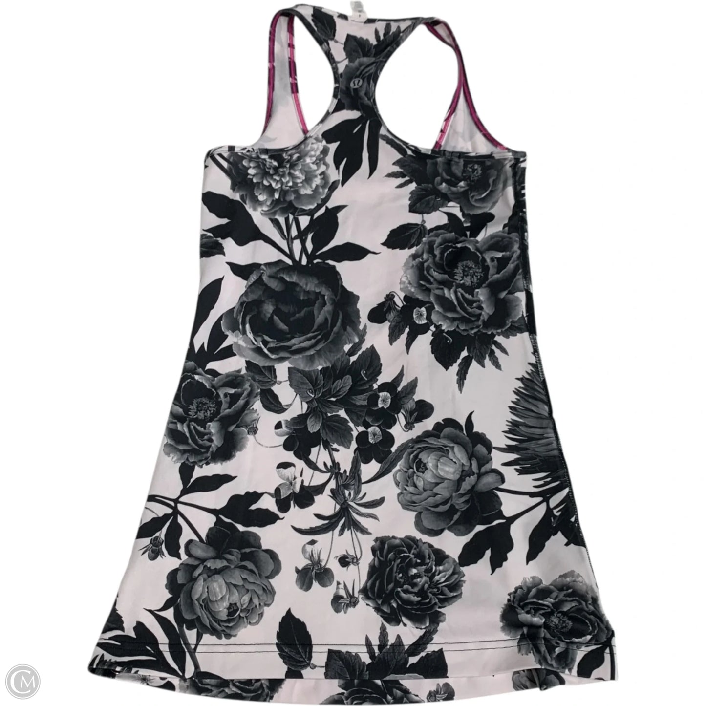 Athletic Tank Top By Lululemon In Black & White, Size: S