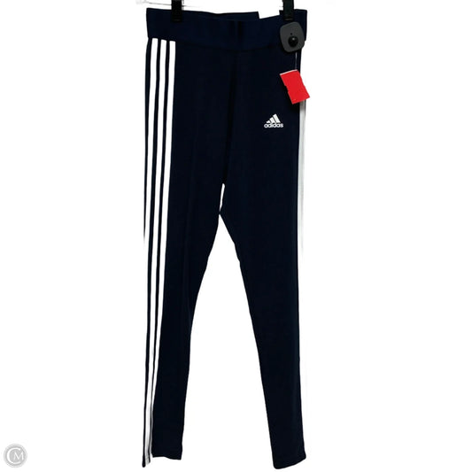Athletic Leggings By Adidas In Navy, Size: Xs