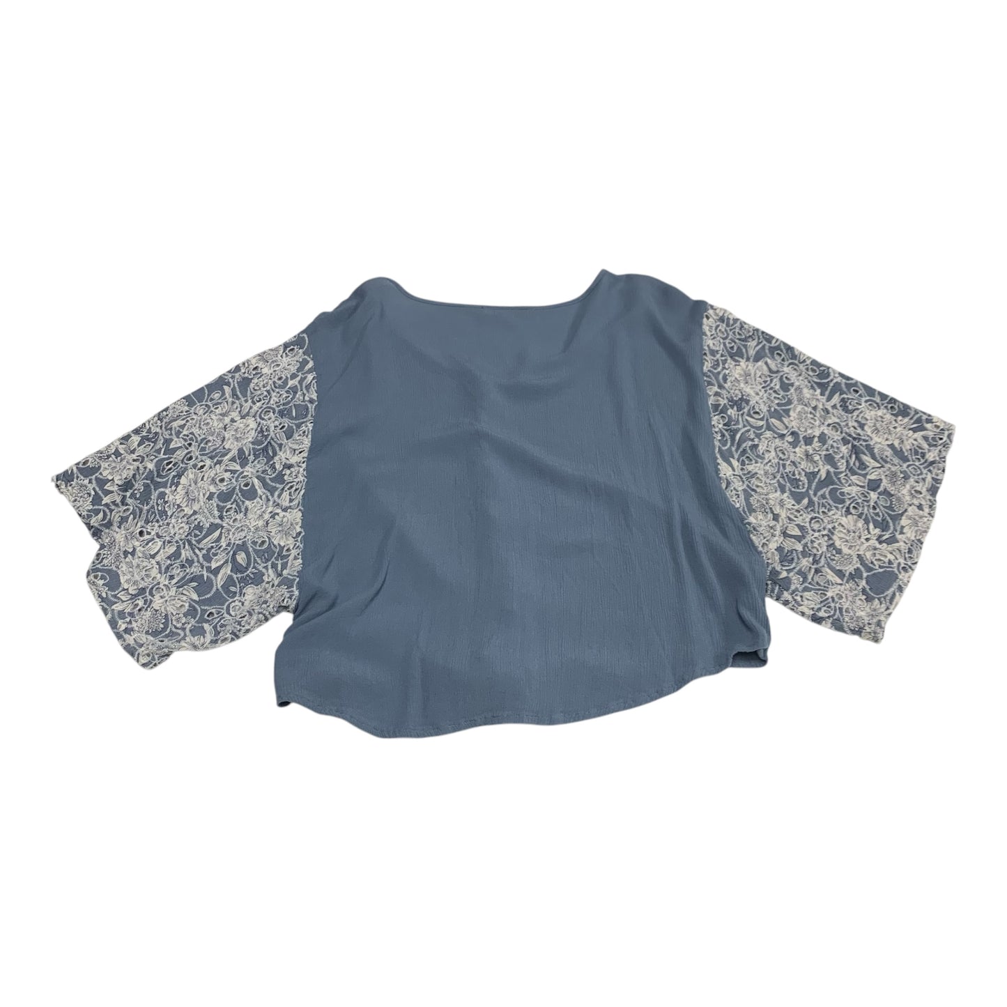 Top Short Sleeve By Harper In Blue, Size: L