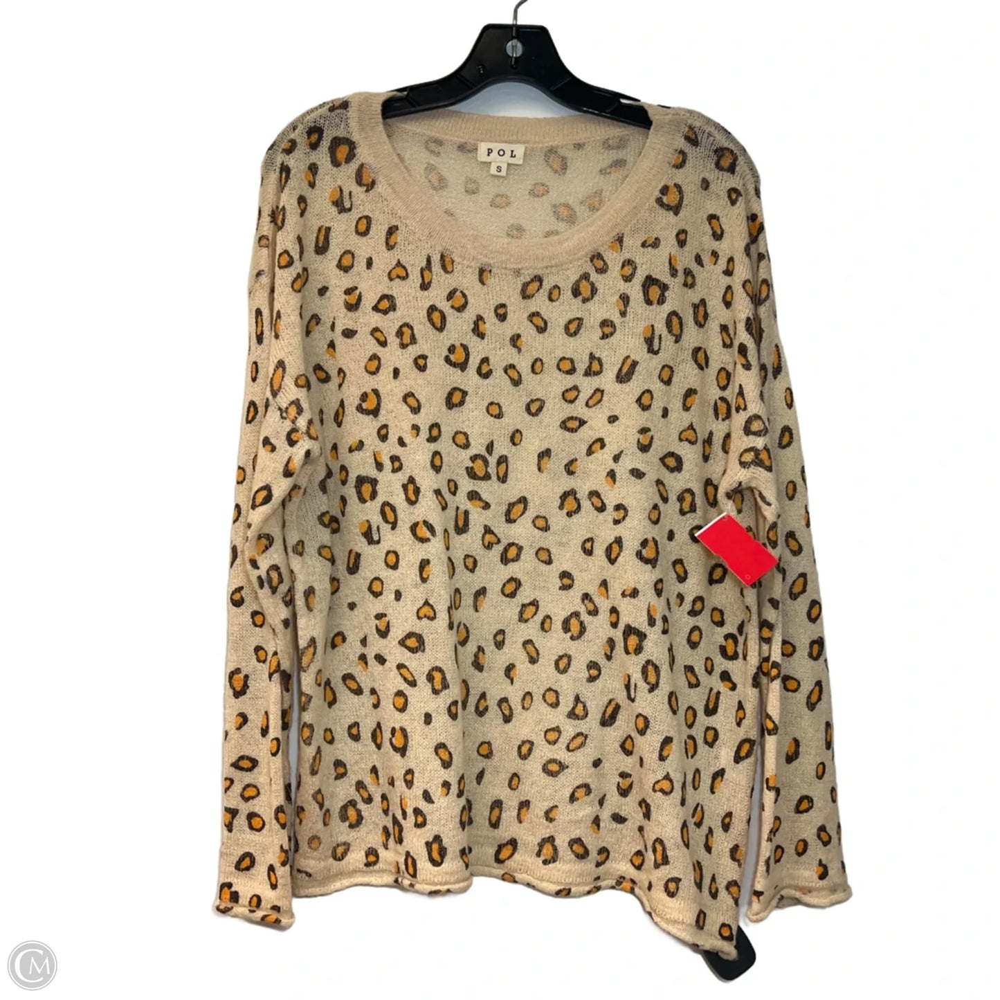 Top Long Sleeve By Pol In Animal Print, Size: S