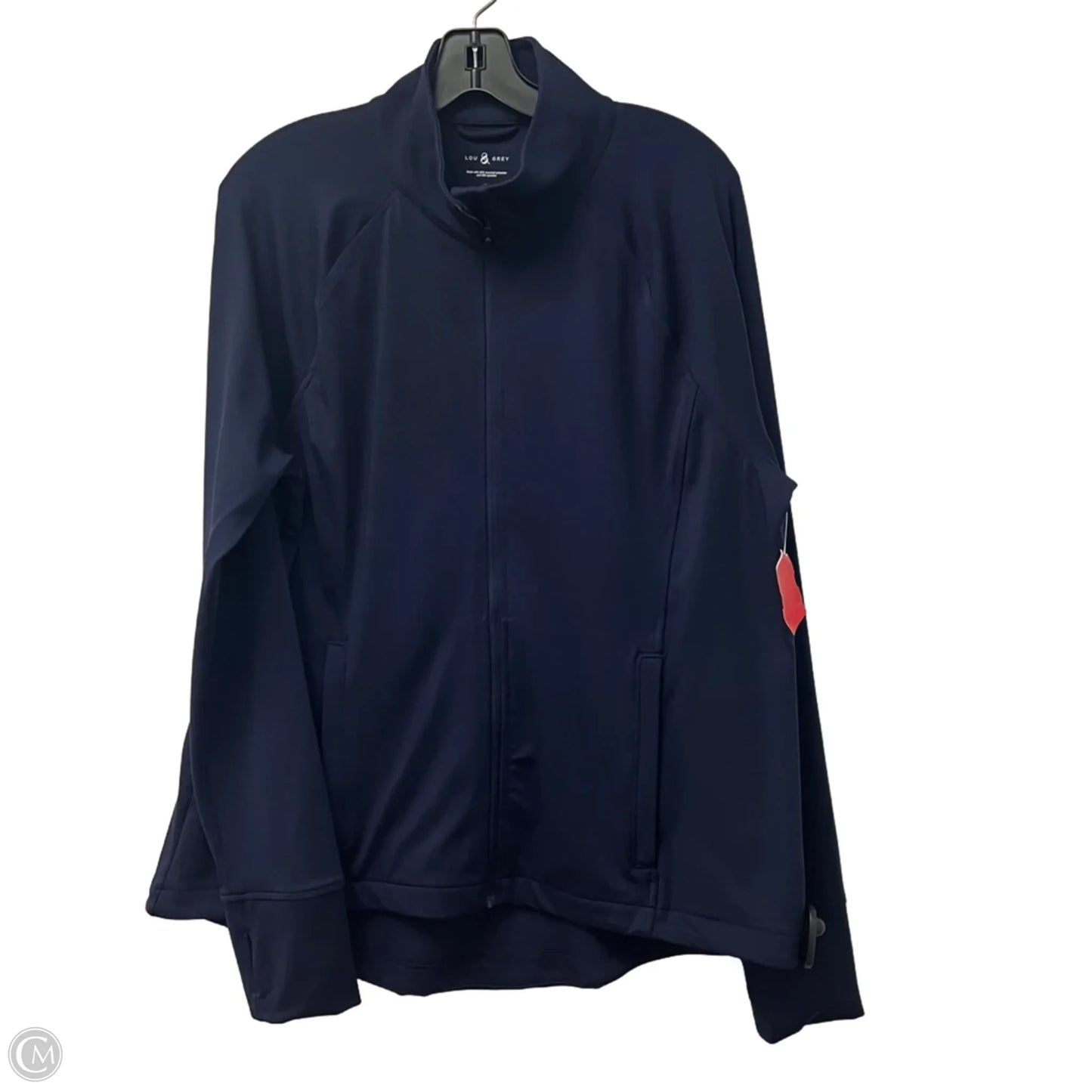 Athletic Jacket By Lou And Grey In Navy, Size: Xl