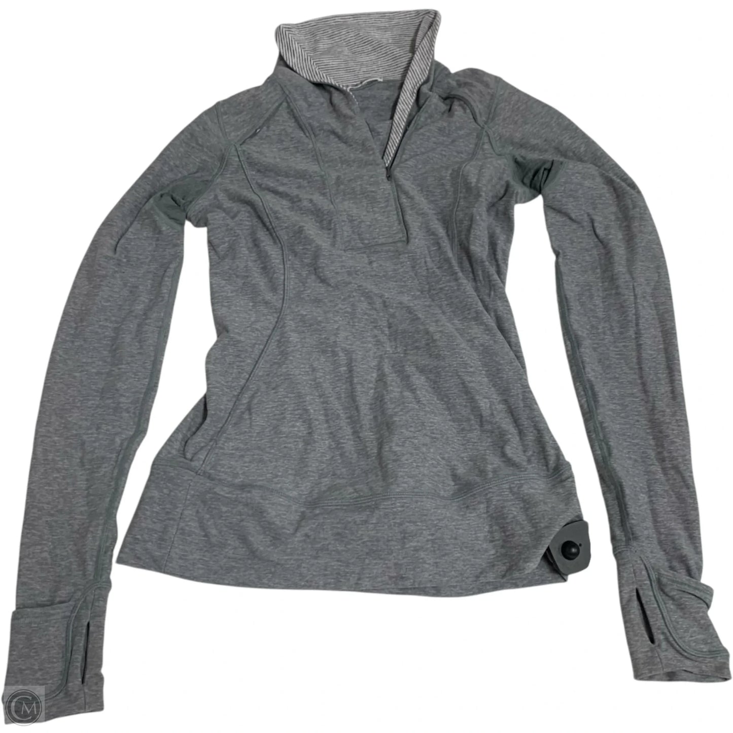 Athletic Jacket By Lululemon In Grey, Size: S