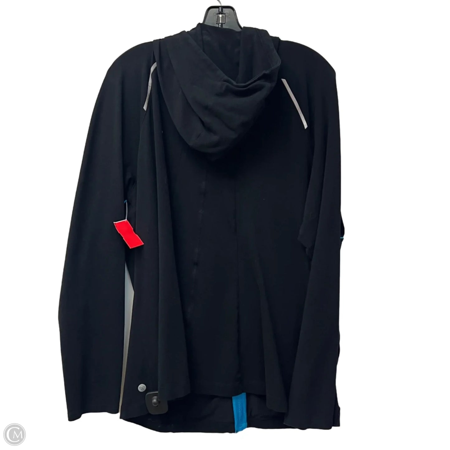 Athletic Jacket By Livi Active In Black & Blue, Size: 1x