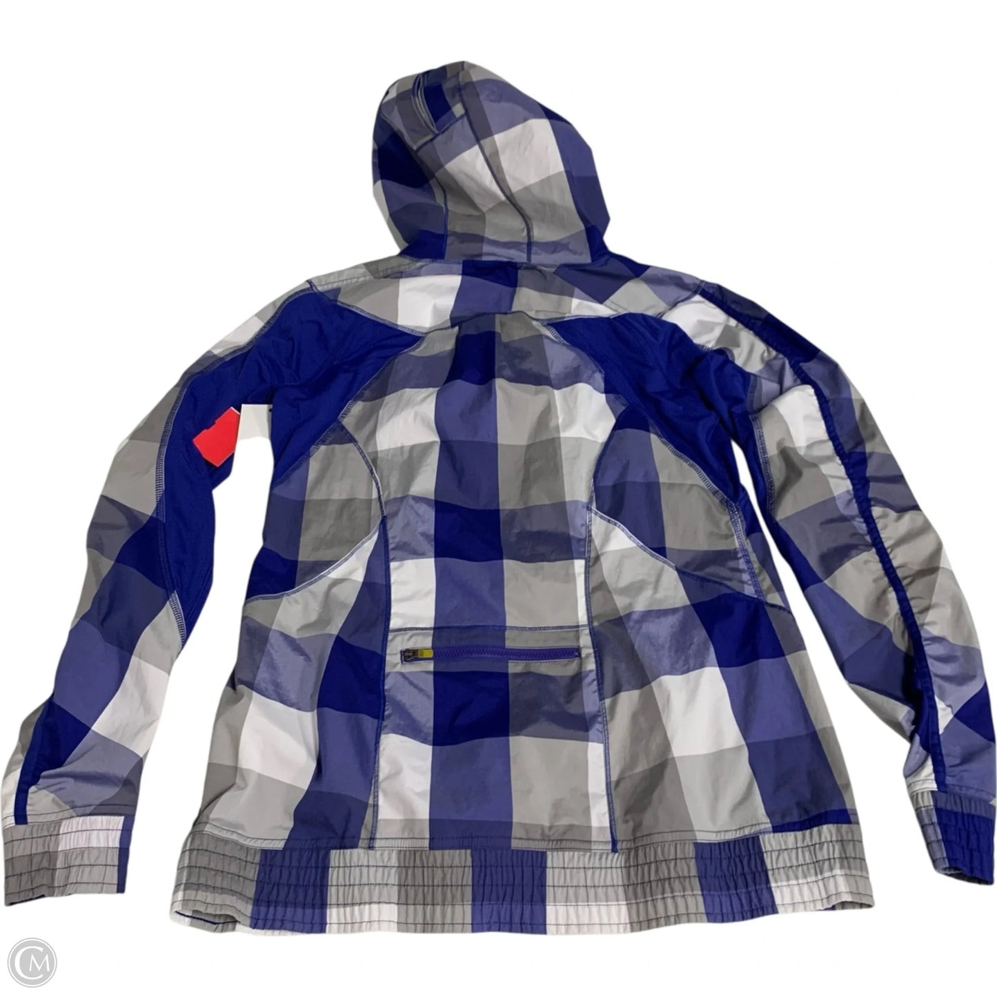 Athletic Jacket By Lululemon In Grey & Purple, Size: S