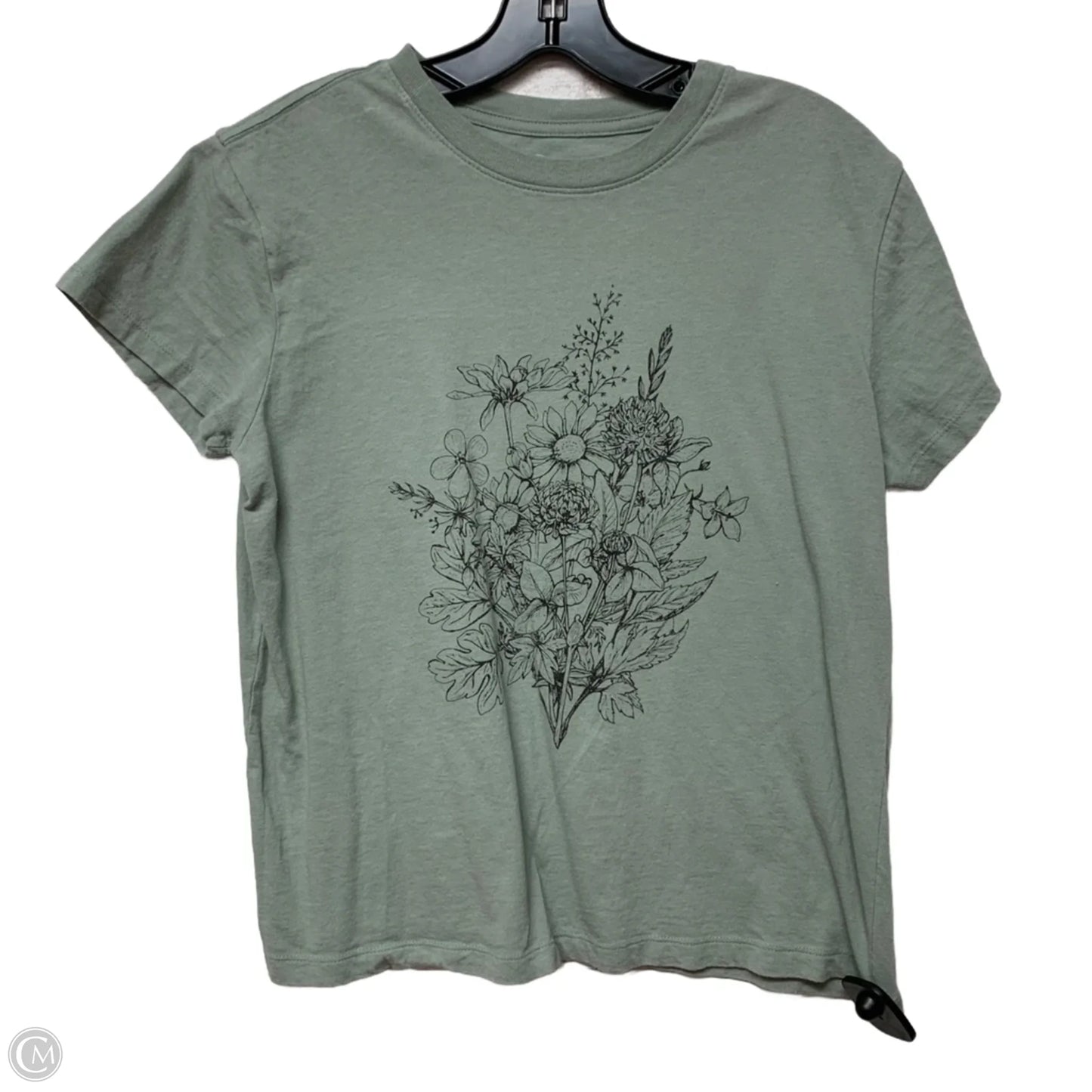 Top Short Sleeve By Doe In Green, Size: S