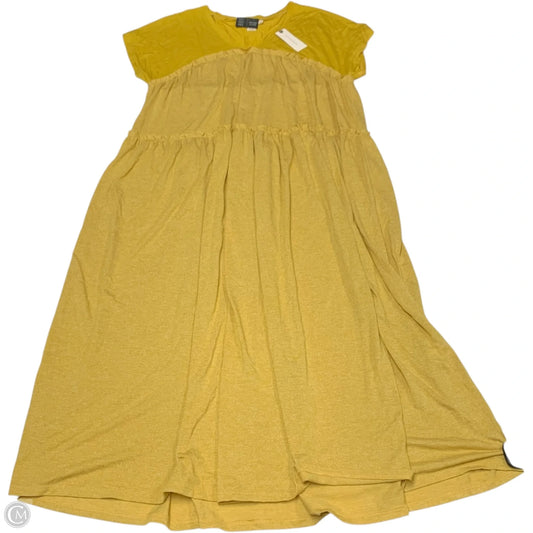 Dress Casual Midi By Saturday/sunday In Yellow, Size: Xs