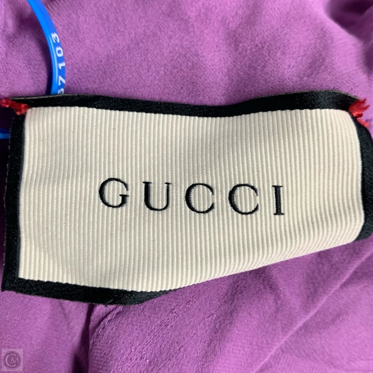 Blouse Luxury Designer By Gucci In Purple, Size: L