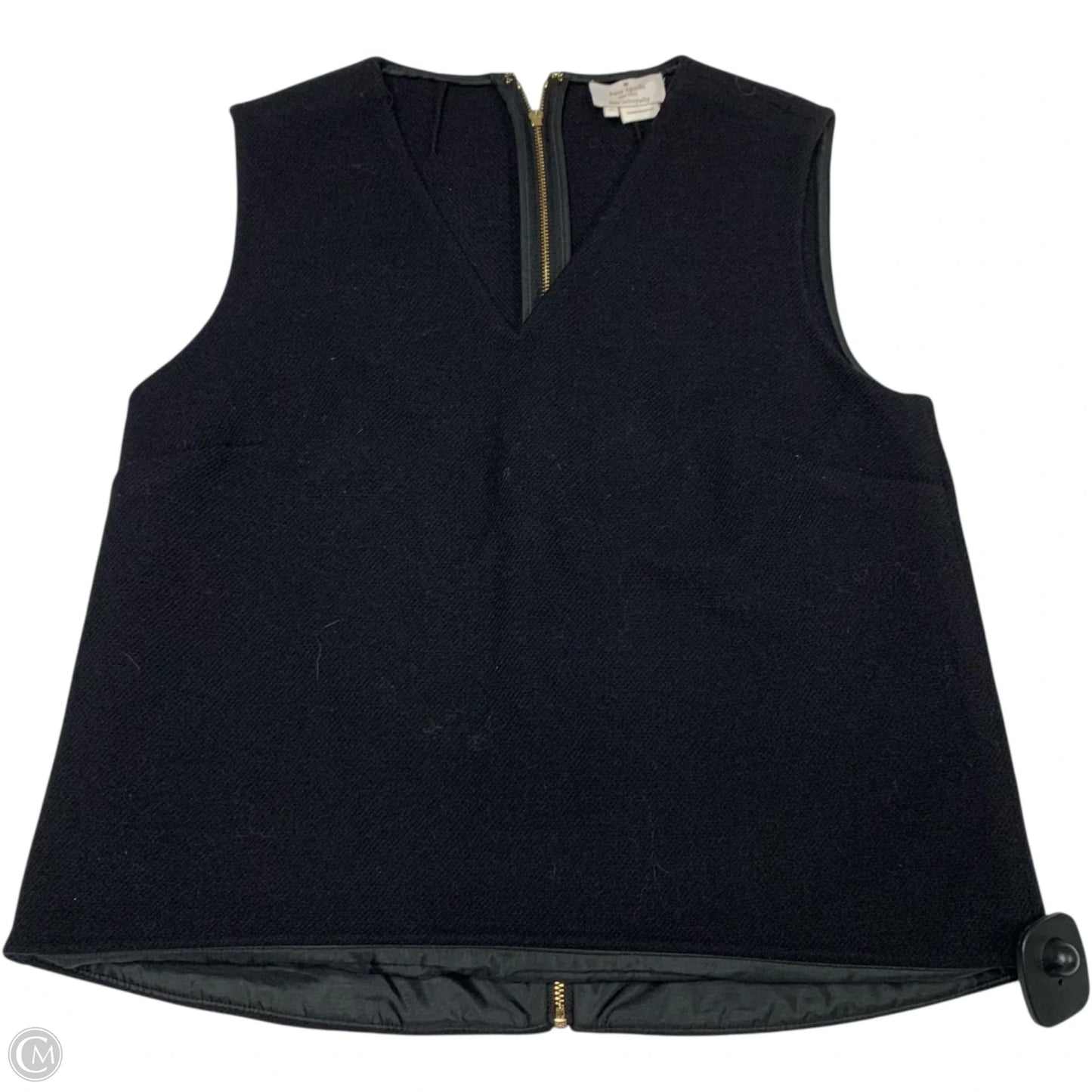 Top Sleeveless Designer By Kate Spade In Black, Size: Xs