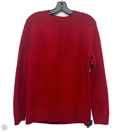 Sweater By Talbots In Red, Size: L