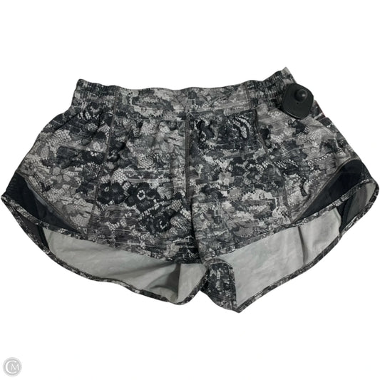 Athletic Shorts By Lululemon In Grey & White, Size: M