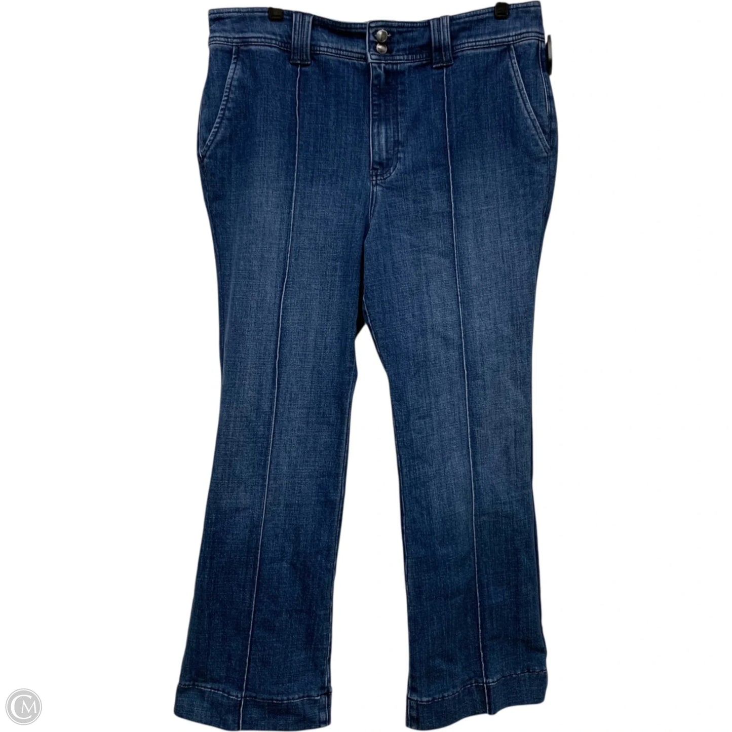 Jeans Flared By Talbots In Blue Denim, Size: 14p