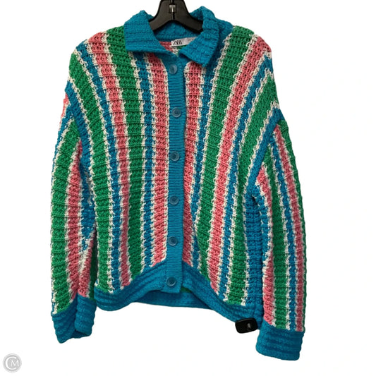 Sweater Cardigan By Zara In Multi-colored, Size: S