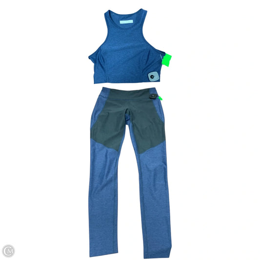 Athletic Pants 2pc By Outdoor Voices In Black & Blue, Size: S