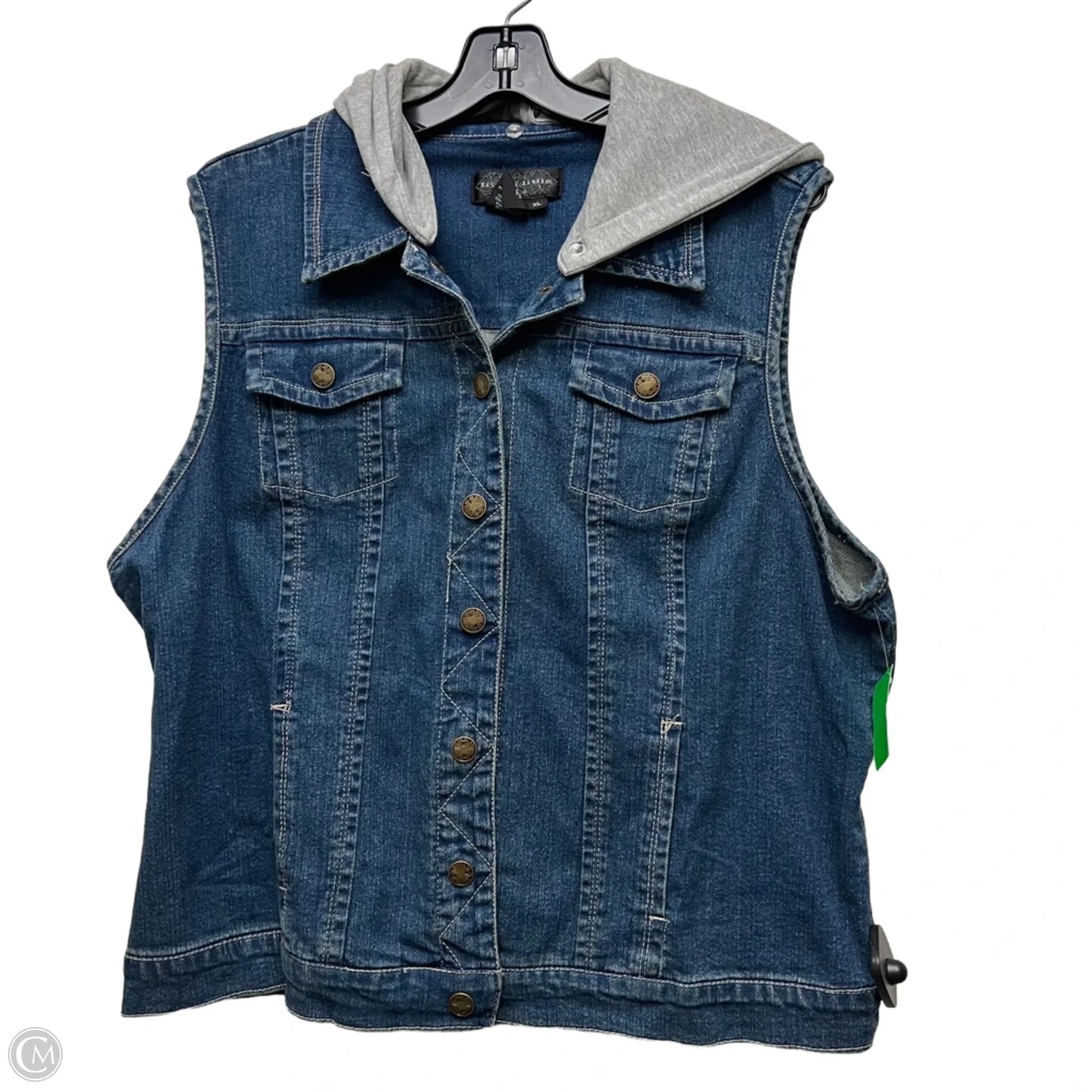 Vest Other By Live A Little In Blue Denim, Size: Xl