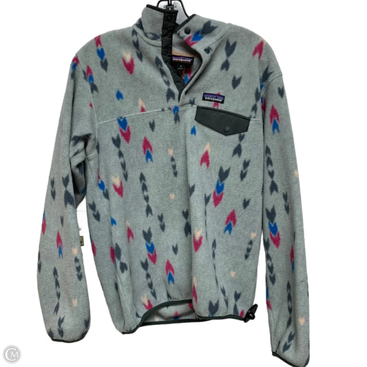 Athletic Sweatshirt Collar By Patagonia In Grey, Size: M