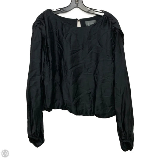 Blouse Long Sleeve By Anthropologie In Black, Size: M