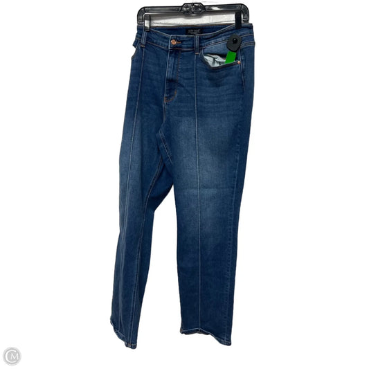 Jeans Straight By Judy Blue In Blue Denim, Size: 18