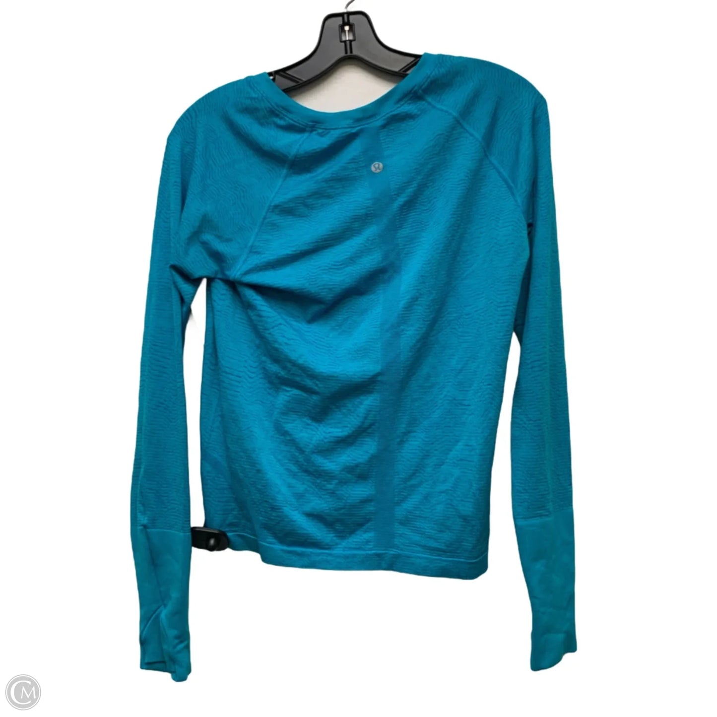 Athletic Top Long Sleeve Crewneck By Lululemon In Blue, Size: M