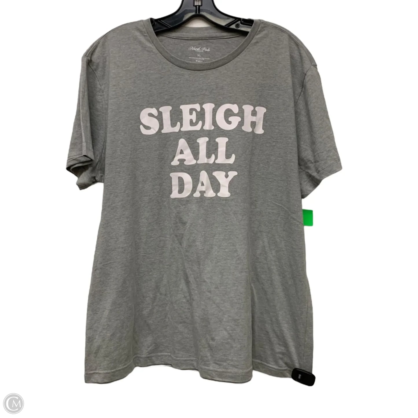 Top Short Sleeve By North Pole Trading Co. In Grey, Size: Xl