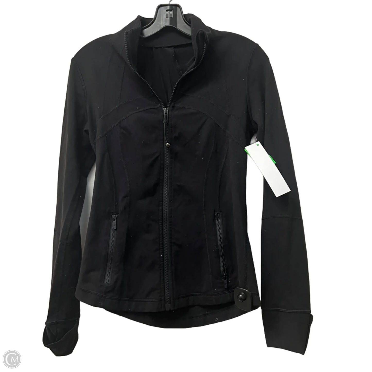 Athletic Jacket By Lululemon In Black, Size: S