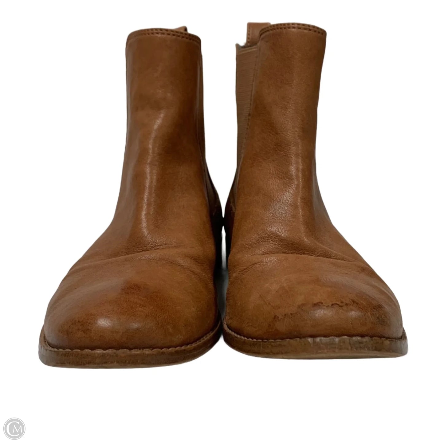 Boots Designer By Frye In Tan, Size: 8.5