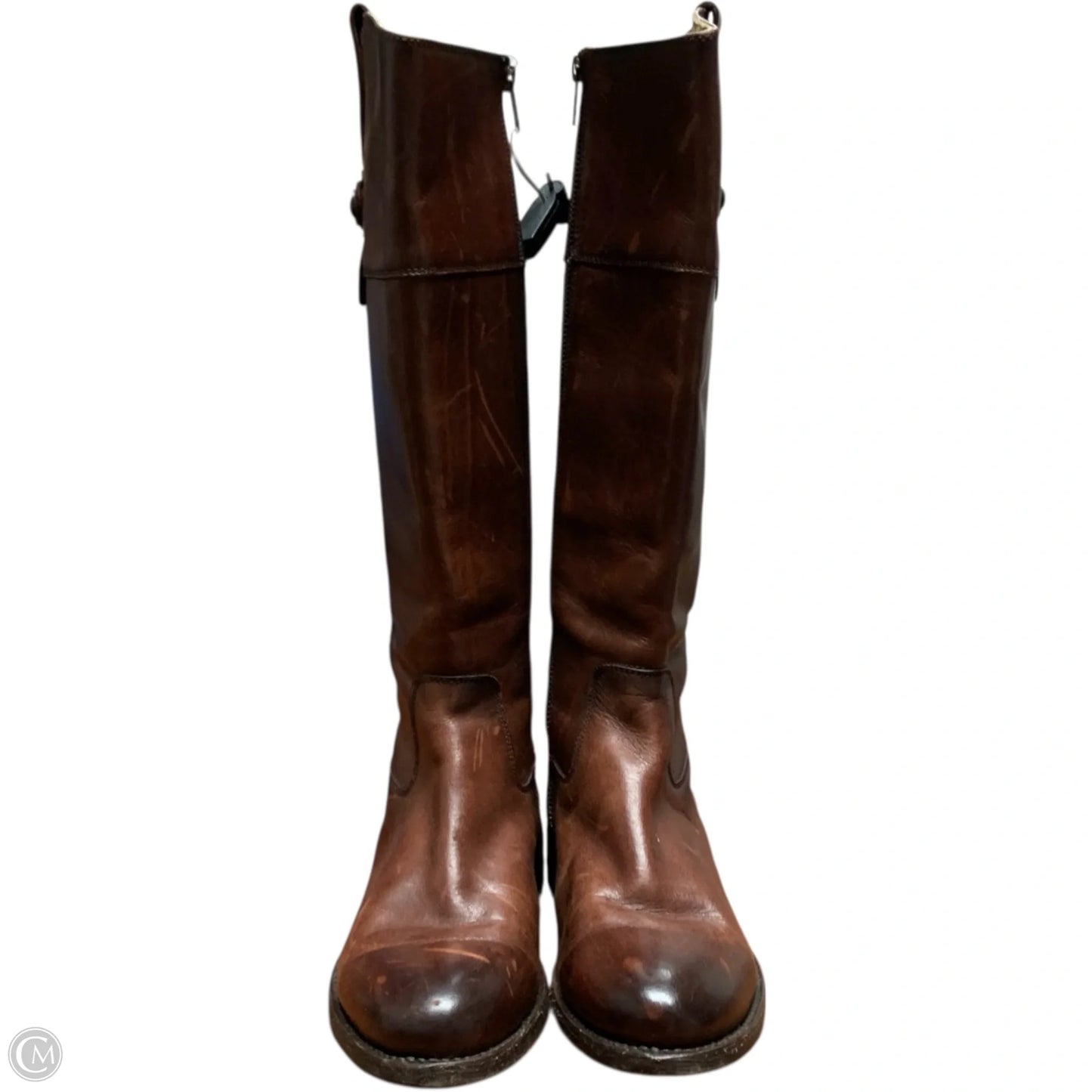 Boots Designer By Frye In Brown, Size: 7.5