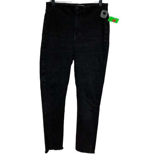 Jeans Skinny By Free People In Black Denim, Size: 12