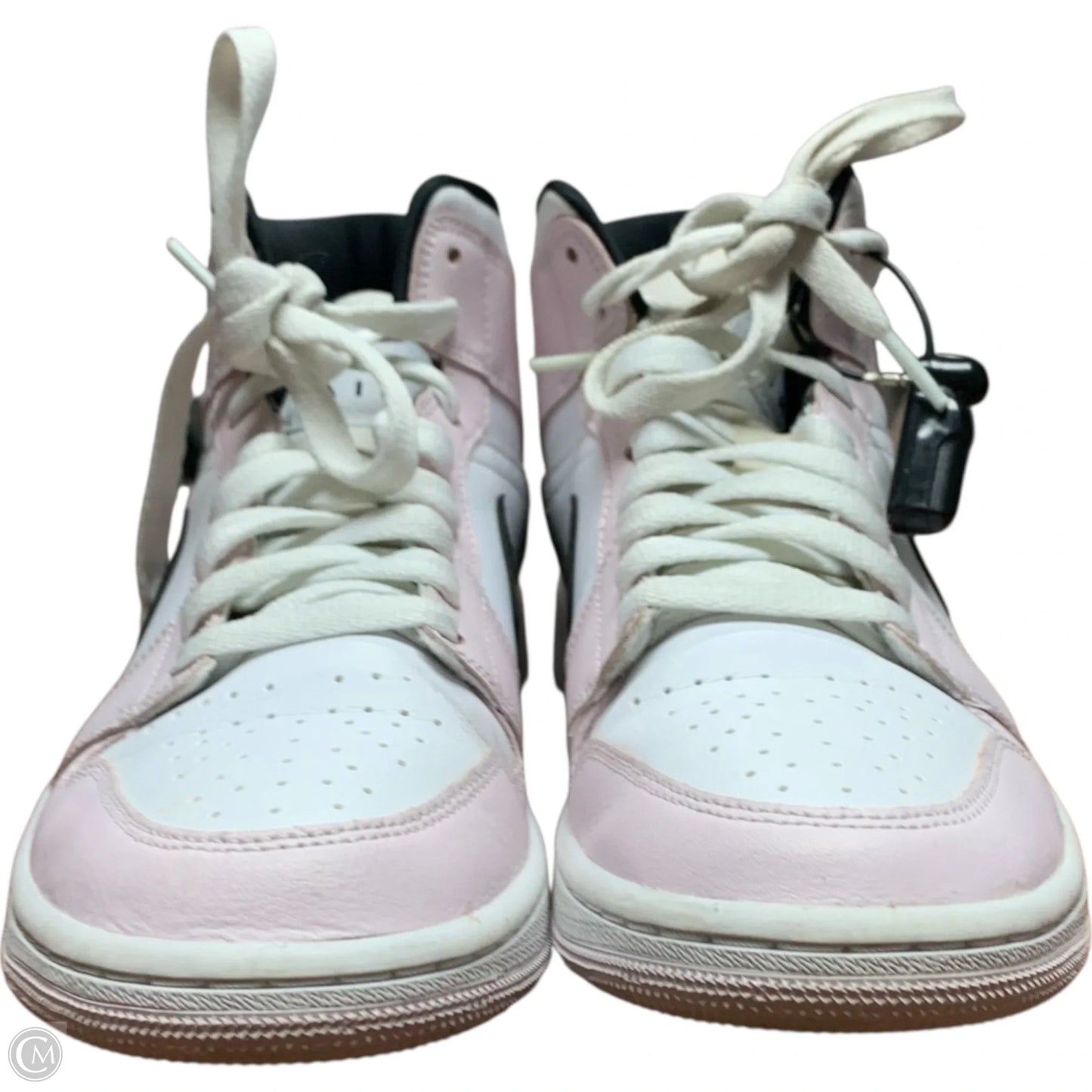 Shoes Luxury Designer By Jordan In Pink & White, Size: 9