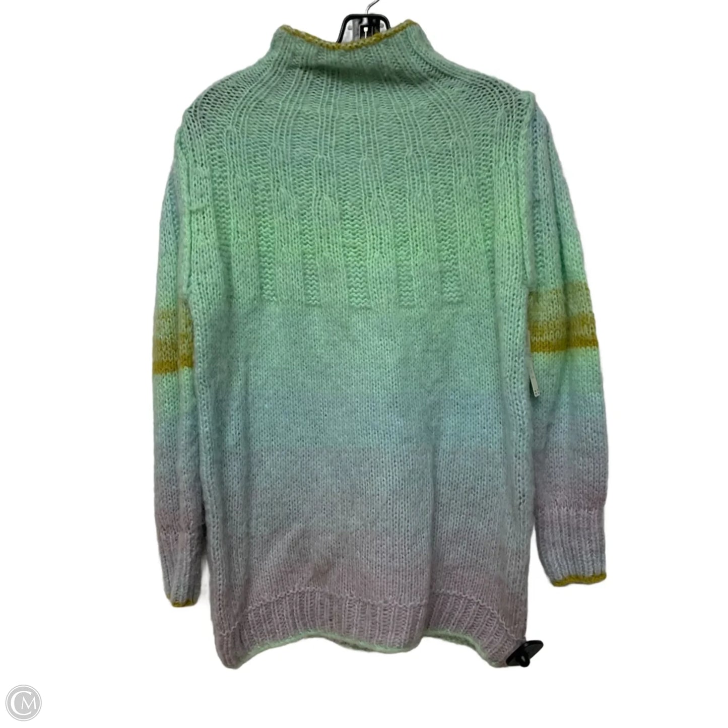 Sweater By Anthropologie In Green & Purple, Size: Xsp