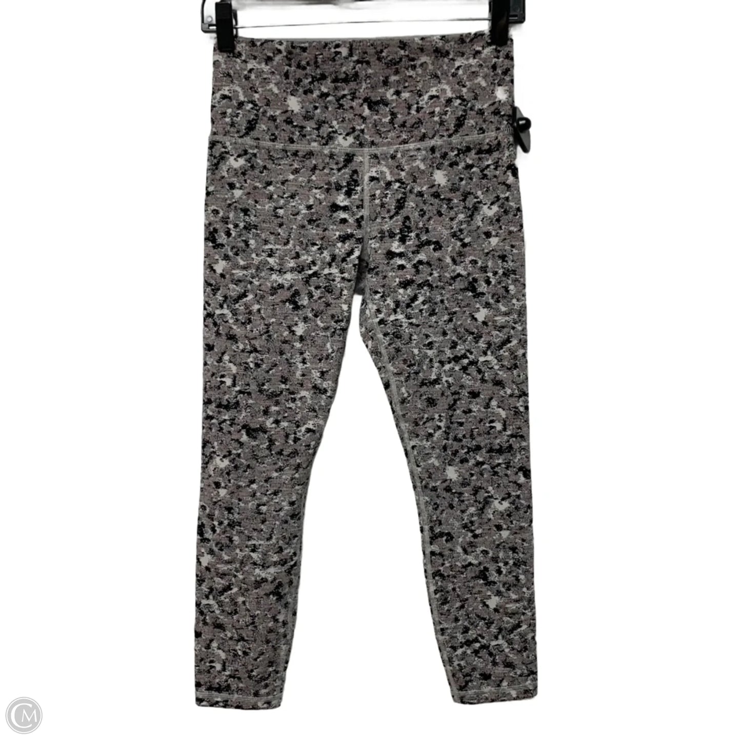 Athletic Leggings By Athleta In Black & Grey, Size: S