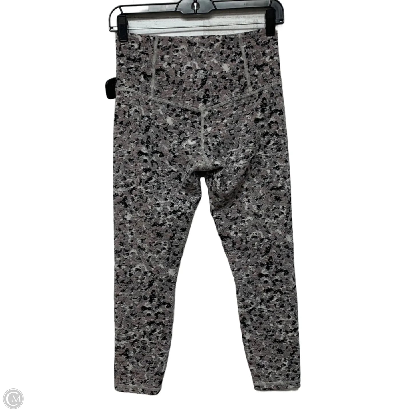 Athletic Leggings By Athleta In Black & Grey, Size: S